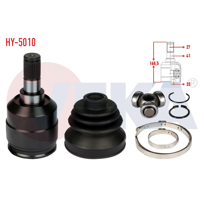 AKS KAFASI SOL ON IC HYUNDAI ACCENT ERA 1.5 CRDI 27X33X41 UZUNLUK 168,5 mm 2006-2012