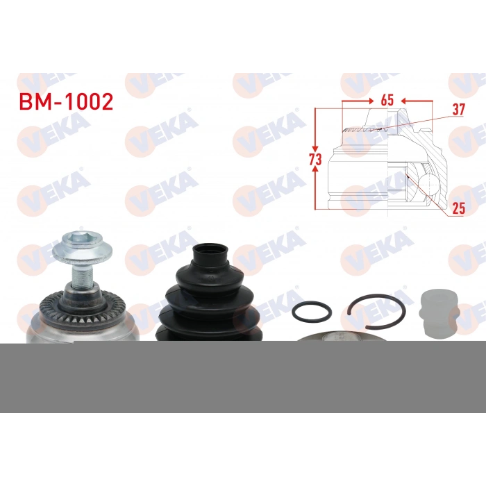 AKS KAFASI SOL-SAG ON DIS BMW 5 SERISI (F10) 520 D A-T 37X25X65 UZUNLUK 73mm 2010-