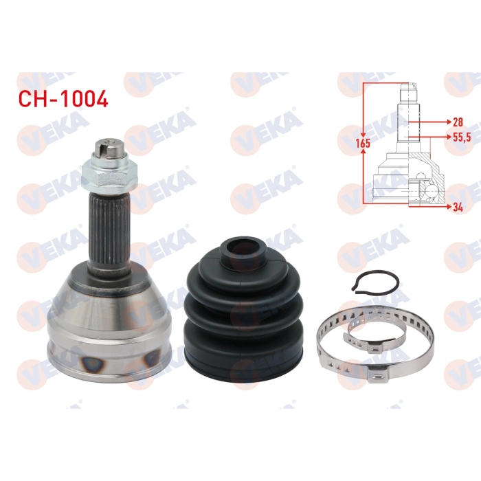 AKS KAFASI SOL-SAG ON DIS CHEVROLET EPICA (V250) 2.0 D 28X34X55,50 UZUNLUK 165mm 2007-2011