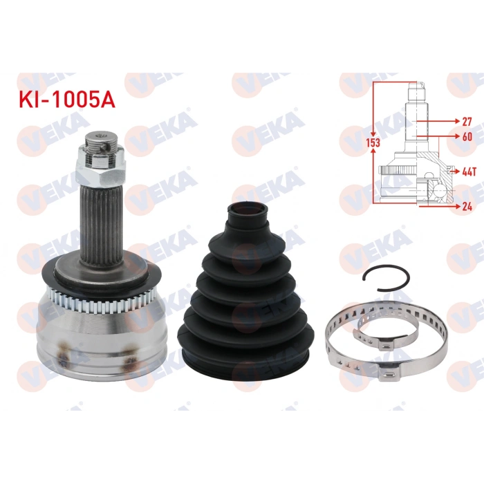 AKS KAFASI SOL-SAG ON DIS KIA CERATO (LD) 1.6 CRDI ABSLI 44 DIS 27X24X60 UZUNLUK 152.7mm 2004-2012