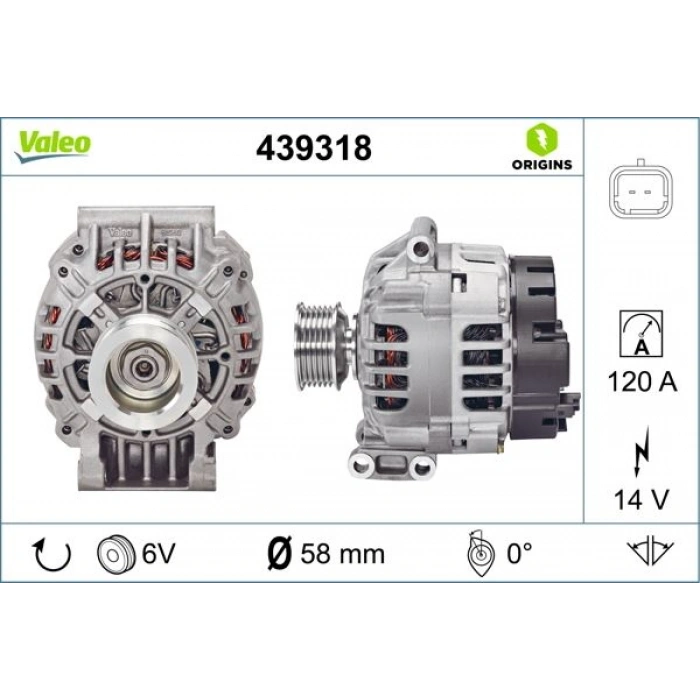 ALTERNATÖR 12V 120A KANGOO CLIO 1.5 LOGAN 1.5