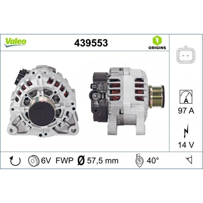 ALTERNATÖR 75A KANGOO 1.9 CLIO II MEGANE I SCENIC I 1.9 DTI
