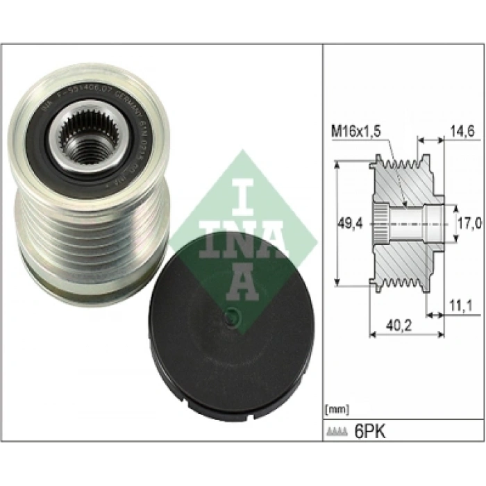 ALTERNATÖR KASNAGI 535012410 POLO-A4-A6-T6-AMAROK-GOLF CAGA-CDCA-CLHA-CLHB 1,6 TDI-2,0 TDI 01-