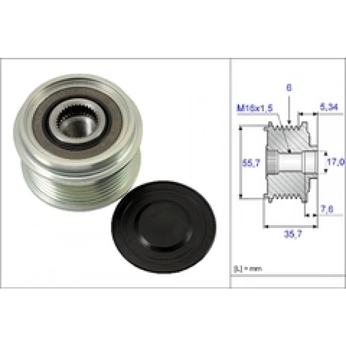 ALTERNATÖR KASNAGI 6 KANAL 35X17X60,9MM CAPTIVA ANTARA Z20S 07-