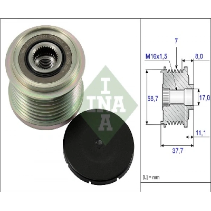 ALTERNATÖR KASNAGI (F-556174.01)2C1T 10300 BA KISA TRANSIT V-347 2.4 D 06-