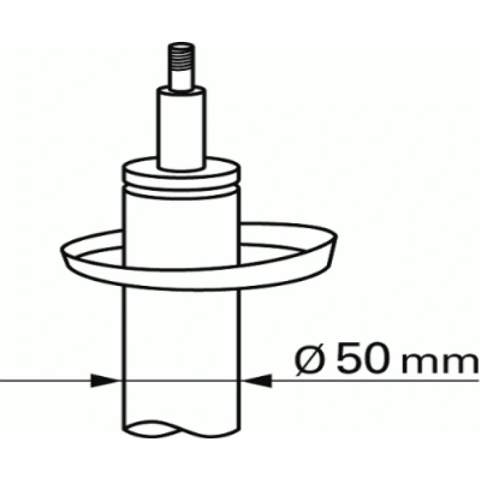 AMORTISÖR ÖN SAG/SOL (50 mm) GOLF5-GOLF6-JETTA-A3-LEON BM 04-13