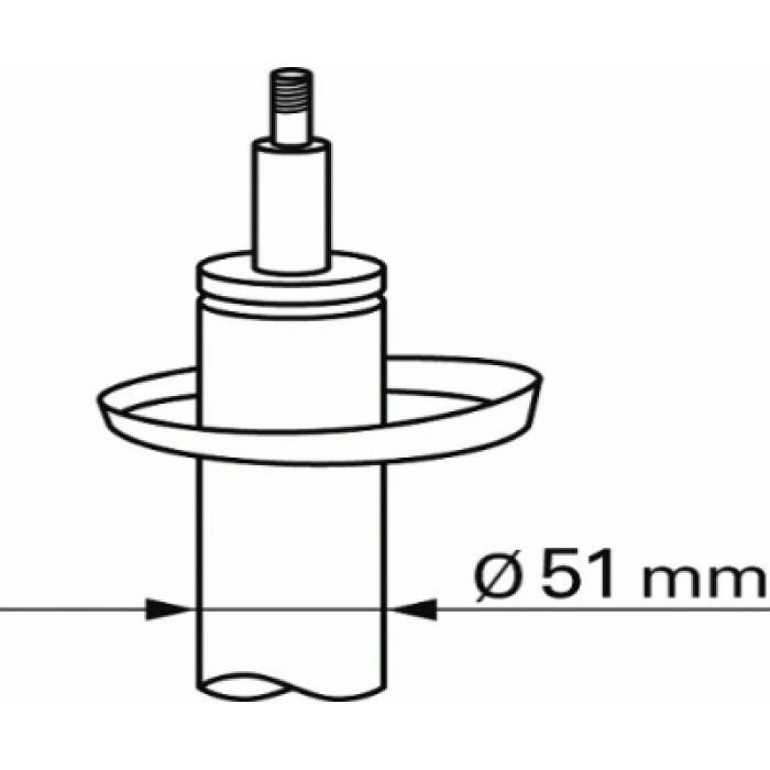 AMORTISÖR ÖN SOL (47 MM) 207 B.M 07-
