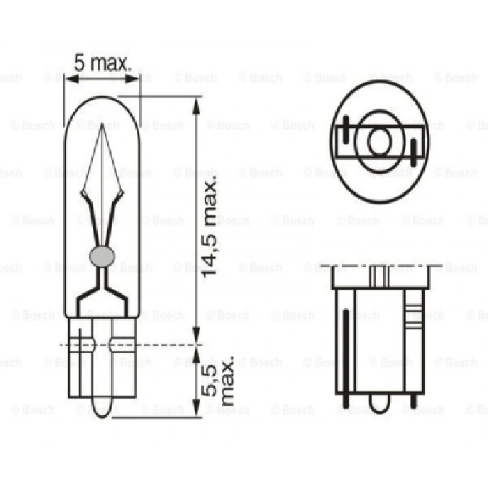 AMPUL 12V 1.2W *W2x4.6d* PURE LIGHT