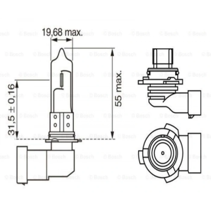 AMPUL 12V 51W HB4 *P22d* PURE LIGHT