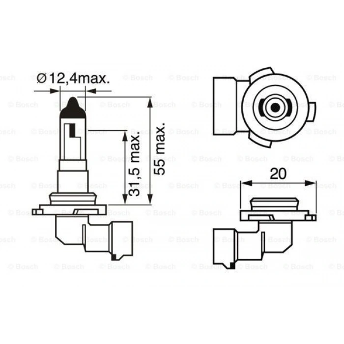 AMPUL 12V H10 42W *PY20d* PURE LIGHT