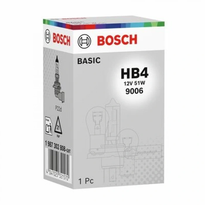 AMPÜL ECO HB4 12V 51W P22d BM BM BM