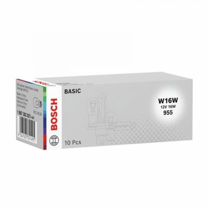 AMPÜL ECO W16W 12V 16W W2,1x9,5d DIPSIZ AMPÜL (KÜÇÜK SOKET) BM BM BM