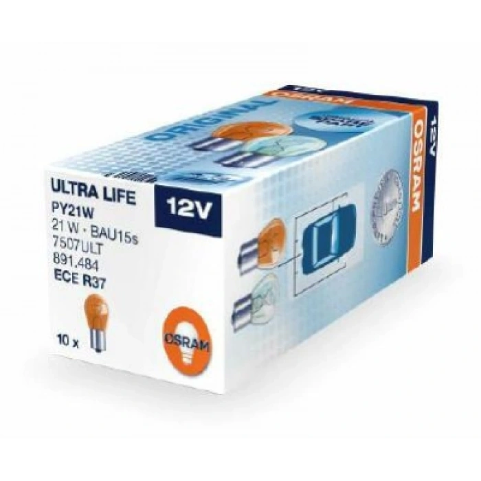 AMPÜL PY21W 12V 21W BAU15s TEK DUY YAKIN TIRNAK SARI ULTRALIFE BM BM BM