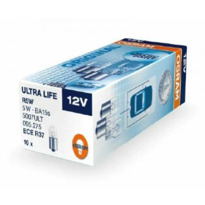 AMPÜL R5W 12V 5W BA15s 67 TEK DUY DÜZ TIRNAK ULTRALIFE BM BM BM