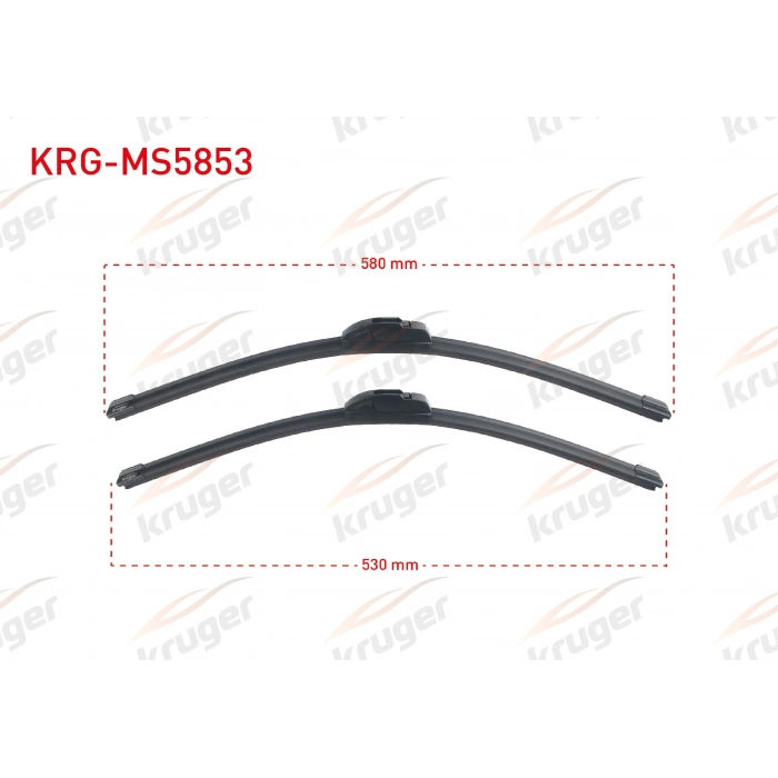 ARAC BAZLI SILECEK SETI 580-530mm AUDI A6 (4A2-C4) / BERLINGO (M59) / JUMPER (U5,23) / DUCATO (243) / FORD TRANSIT T15 / MERCEDES CITAN / BOXER (U5) / PARTNER (M5) / KANGOO II / DISCOVERY IV