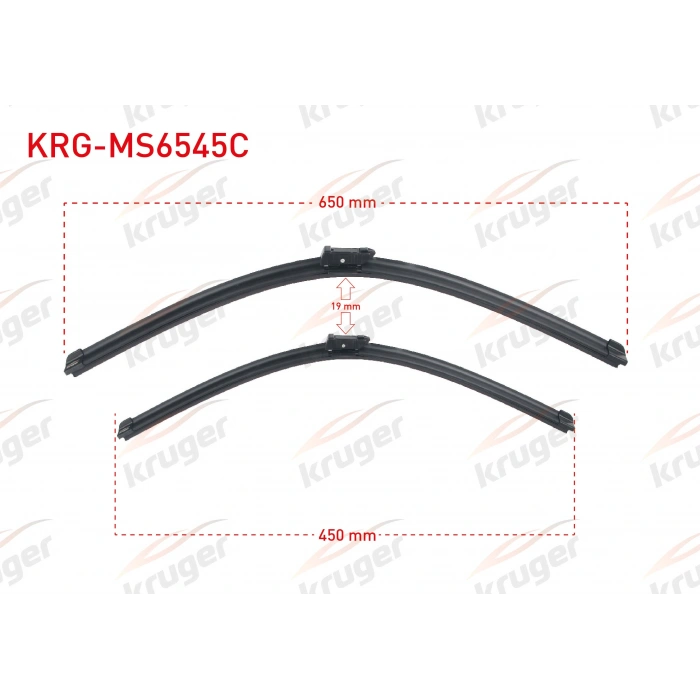 ARAC BAZLI SILECEK SETI 650-450mm BMW 6 (G32) / PEUGEOT 508 II / RENAULT KANGOO III
