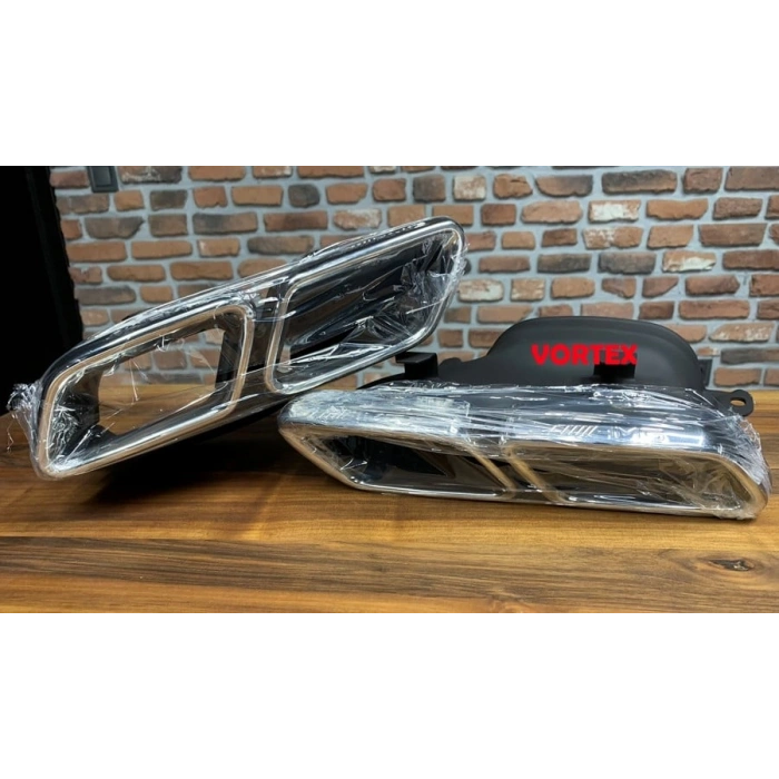 ARKA EGZOZ UCU SET (C63 GÜMÜŞ RENK) W205 2014-