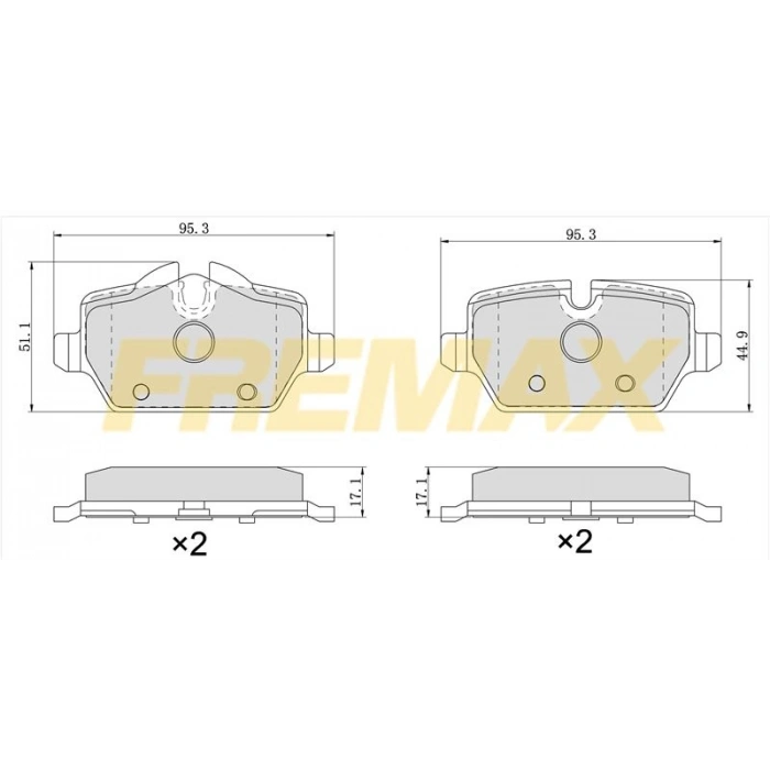ARKA FREN BALATASI (CARBON FORMÜL) BMW E60-E61-E63-E64-E65-E66-X5 E70-X5 F15-X6 E71-X6 F16 2013-2018