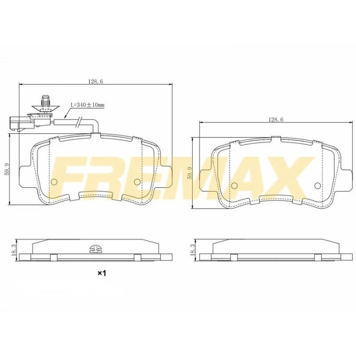 ARKA FREN BALATASI (CARBON FORMÜL) FIAT EGEA 2015 DİSK TİPİ