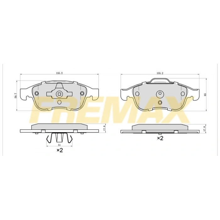 ARKA FREN BALATASI (CARBON FORMÜL) RENAULT (FİŞLİ)MASTER-III/MOVANO B/NV400 2009 TEK TEKER