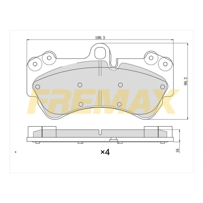 ARKA FREN BALATASI (CARBON FORMÜL) VW TOUAREG-Q7-CAYENNE 2004>