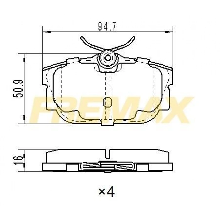ARKA FREN BALATASI (CARBON FORMÜL) VW TRANSPORTER T4 91-2003 (FİŞLİ)