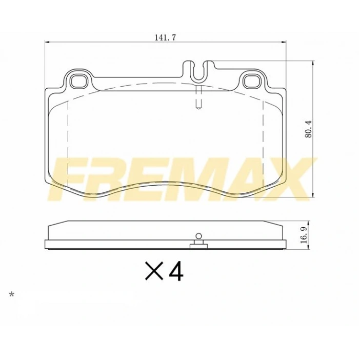 ARKA FREN BALATASI (CORBON FORMÜL) BMW F40-2F45-F46-X1 F48-F49-X2 F39 MINI-F54-F60 2014-2018