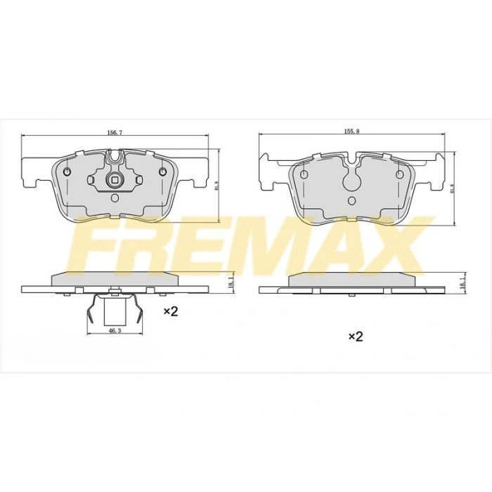 ARKA FREN BALATASI (CORBON FORMÜL) BMW M TECNIC F20-F21-F22-F23-F30-F31-F34-4F32-F33-F36