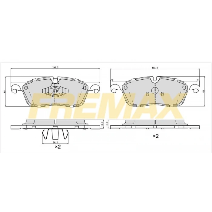 ARKA FREN BALATASI (CORBON FORMÜL)LAND ROVER RANGE ROVER DİSCOVERY SPORT EVOQUE 2014