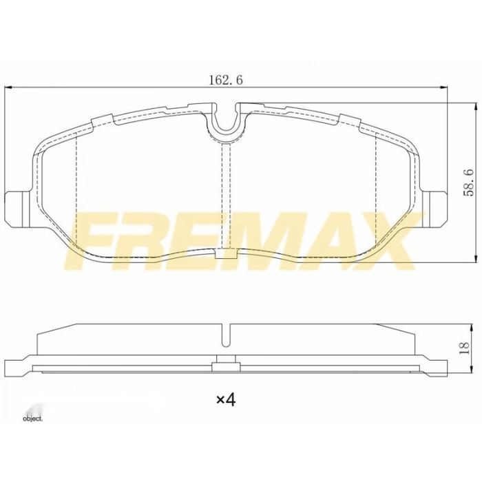 ARKA FREN BALATASI (CORBON FORMÜL) LAND ROVER RANGE ROVER DISCOVERY SPORT - III - IV 2003-2013