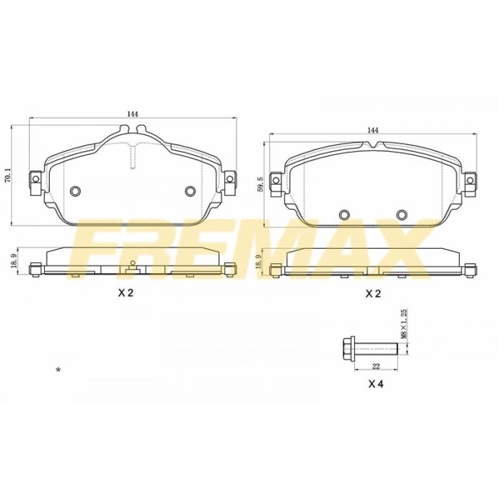 ARKA FREN BALATASI CORBON FORMÜL) MERCEDES W166-176-117-SLK172 2012-2018