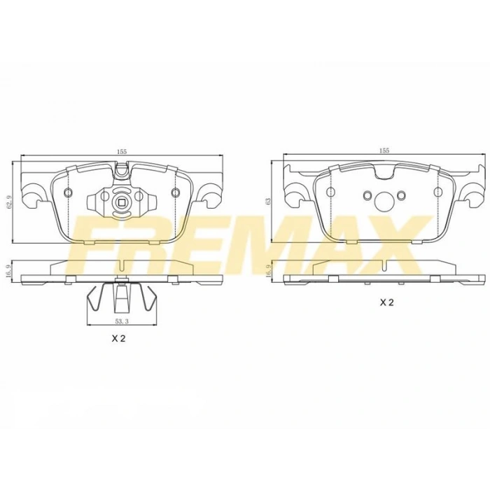 ARKA FREN BALATASI (CORBON FORMÜL) MERCEDES W205 2013