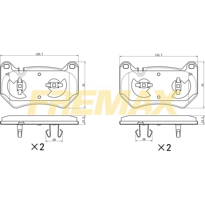 ARKA FREN BALATASI (CORBON FORMÜL) OPEL CHEVROLET CAPTİVA-ANTARA 2007