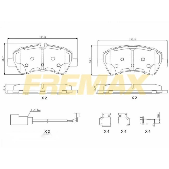 ARKA FREN BALATASI (CORBON FORMÜL) PORSCHE PANAMERA 2010