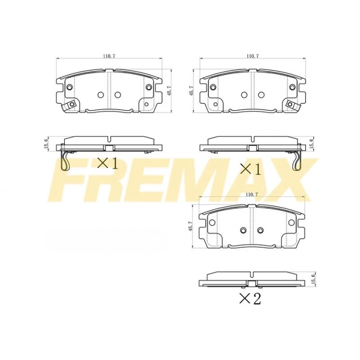 ARKA FREN BALATASI (CORBON FORMÜL) VOLVO VOLVO XC90 I 2003