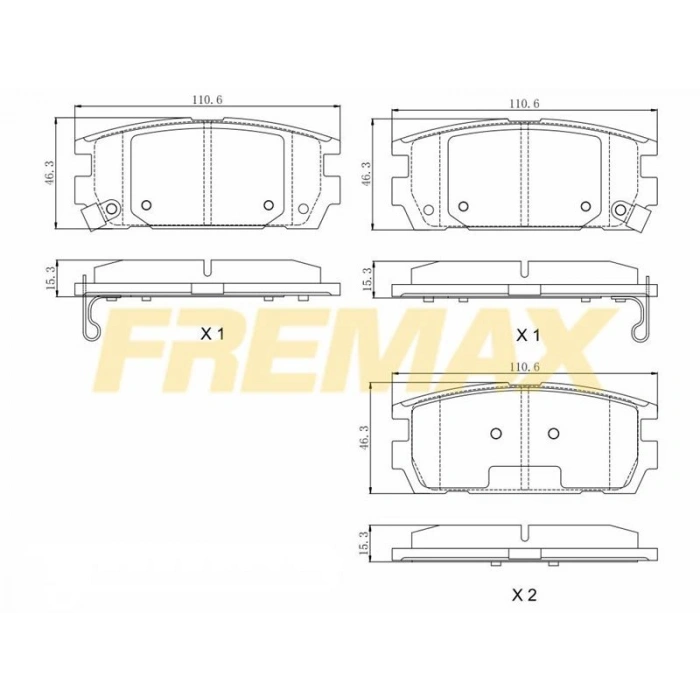 ARKA FREN BALATASI (CORBON FORMÜL)VW AUDI A4-A5-Q5 2008