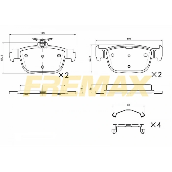 ARKA FREN BALATASI (CORBON FORMÜL) VW AUDI Q7-08 2015
