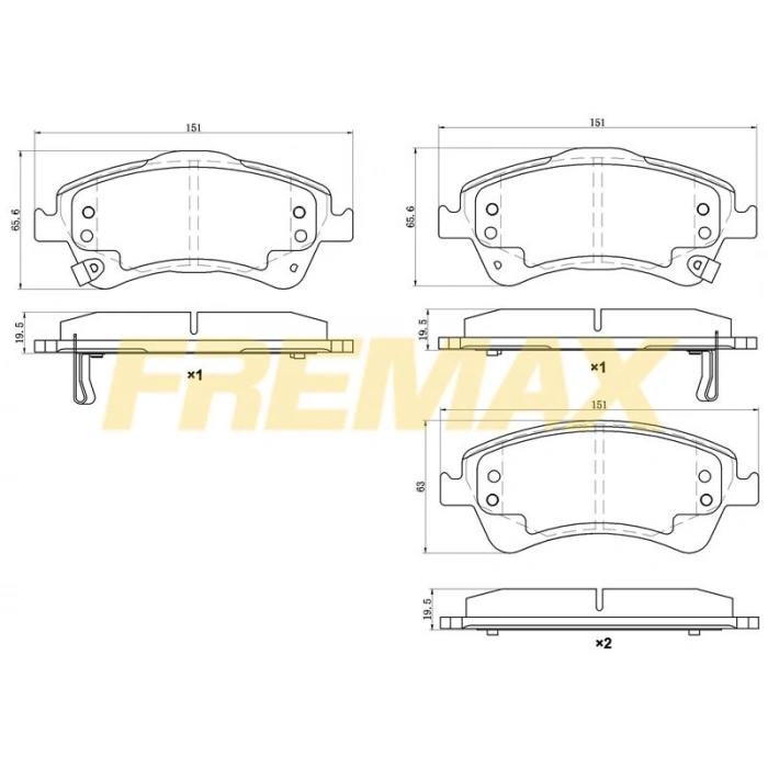 ARKA FREN BALATASI (CORBON FORMÜL) VW TIGUAN-SHARAN -PASSAT B7-CADDY-A6-Q3 2006
