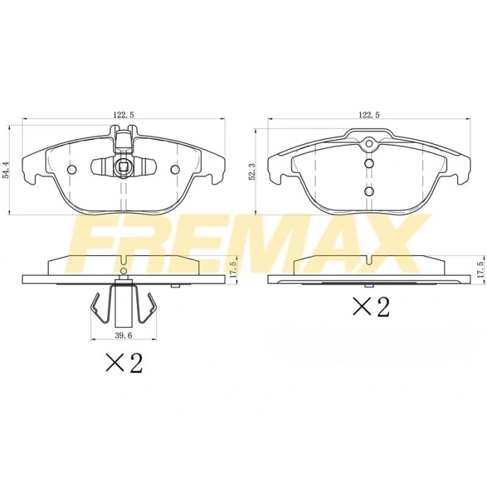 ARKA FREN BALATASI (KAMPANA TİP ) +1 ÖLÇÜ KALIN TİP COURİER/B-MAX/FOCUS/PUMA 2011