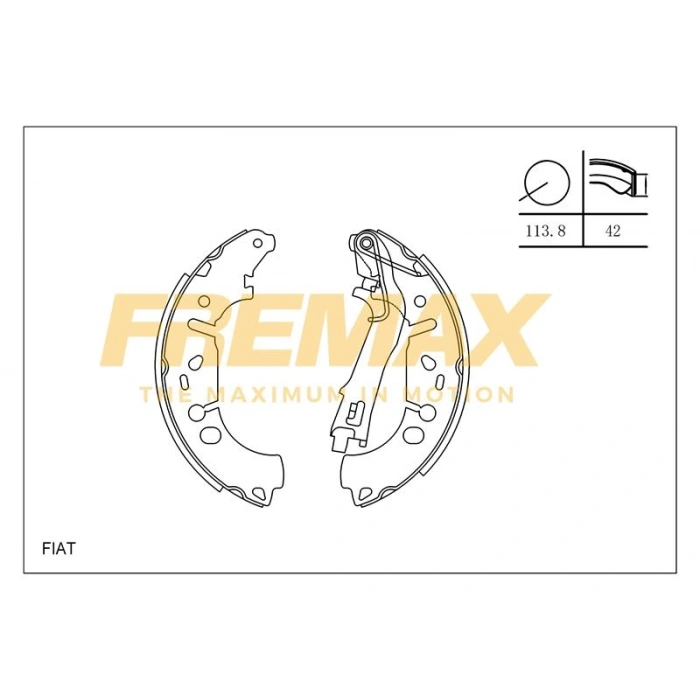 ARKA FREN BALATASI (KAMPANA TİP ) +1 ÖLÇÜ KALIN TİP (LEVYELİ)78 FIAT-RENAULT DOĞAN/ŞAHİN/KARTAL/R12/TAUNUS