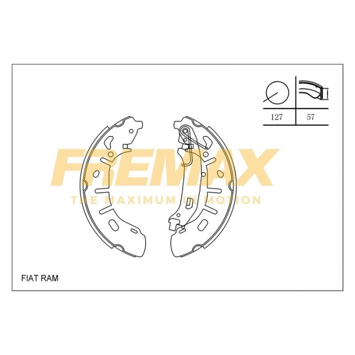 ARKA FREN BALATASI (KAMPANA TİP ) +1 ÖLÇÜ KALIN TİP (LEVYELİ) FIAT -CITROEN-PEUGEOT LİNEA/G.PUNTO/FIORINO/BIPPER/NEMO/CORSA D