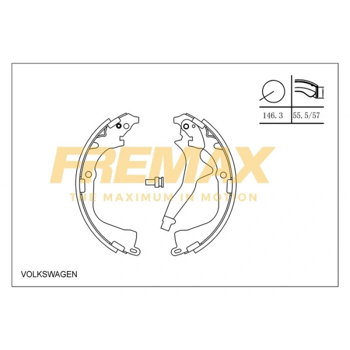 ARKA FREN BALATASI (KAMPANA TİP ) +1 ÖLÇÜ KALIN TİP (LEVYELİ) PEUGEOT -FIAT- DACIA 208/301/C2/C3/ELYSEE-CLIO II- IV/LOGAN/THALIA