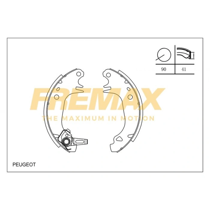 ARKA FREN BALATASI (KAMPANA TİP ) +1 ÖLÇÜ KALIN TİP (LEVYELİ) RENAULT -DACIA- 2007 CLIO IV/LOGAN MCV/DUSTER/DOKKER/LODGY/SANDERO/CITAN