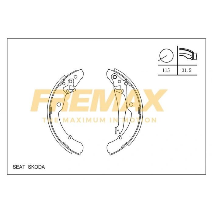 ARKA FREN BALATASI (KAMPANA TİP ) +1 ÖLÇÜ KALIN TİP (LEVYELİ) VW AMAROK 2010