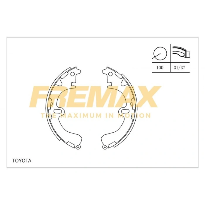 ARKA FREN BALATASI (KAMPANA TİP ) +1 ÖLÇÜ KALIN TİP MITSUBISHI L200-L300 1990-2008
