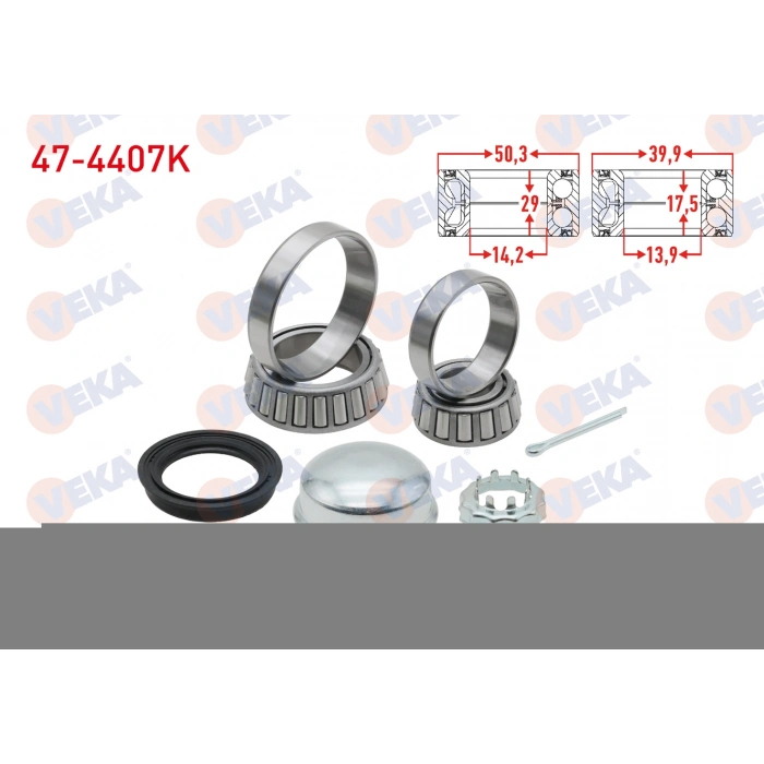 ARKA TEKERLEK RULMAN KITI SOL-SAG POLO 1.6i 1994-1999/CADDY 1.9 TDI 1995-2004/GOLF II-III 1.6i 1983-1999/FAVORIT 136 1.3 1989-1994/CORDOBA 1.6 1999-2002/CORSA 1.4i 16v 1993-2000/AUDI 80 1.6 1978-1986