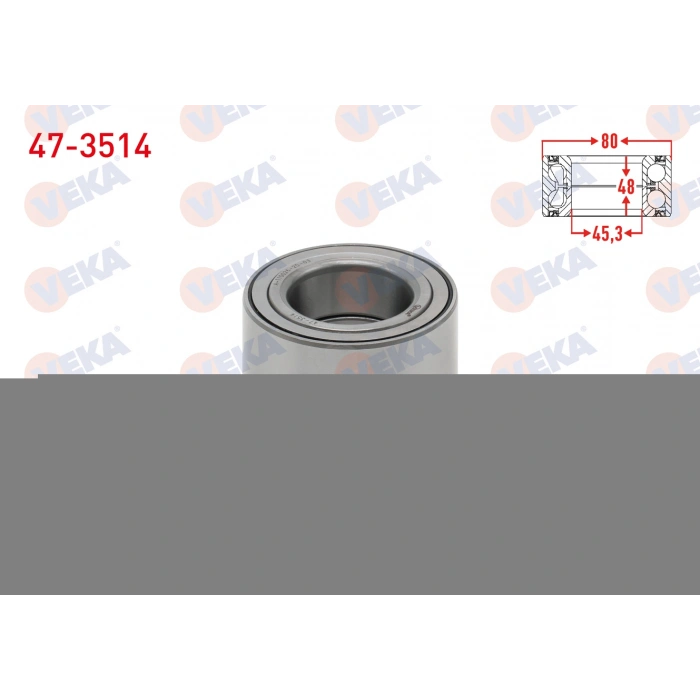 ARKA TEKERLEK RULMANI SOL-SAG 45.3X80X48 RENAULT MASTER II 2.2 DCI - 2.5 DCI - 2.8 DTI 1998-2010 / OPEL MOVANO A 1.9 DTI - 2.5 D - 2.8 DTI - 2.5 DTI 2001-2010 / NISSAN INTERSTAR 2.2 DCI 2002-