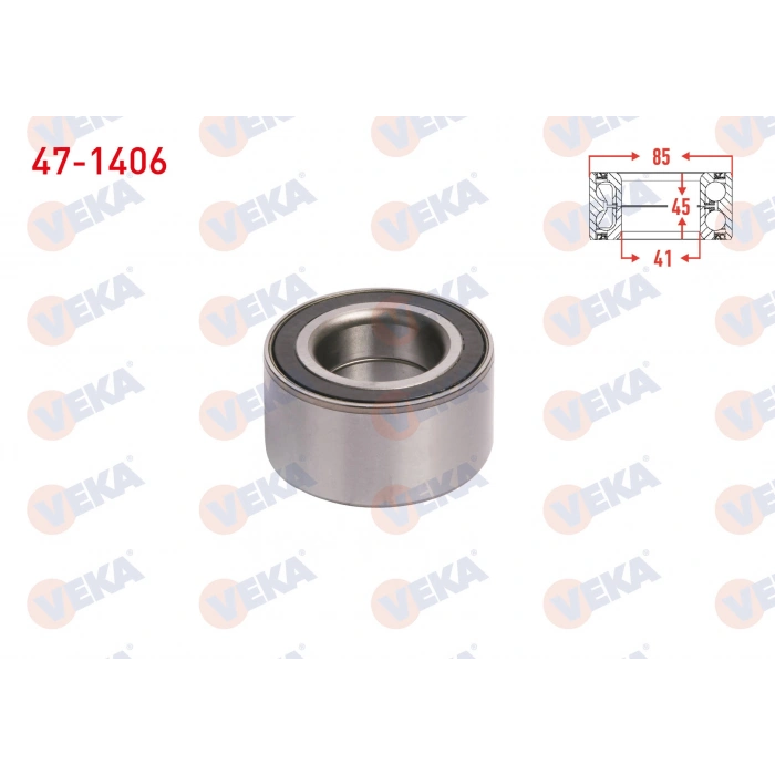 ARKA TEKERLEK RULMANI SOL-SAG ABS OKUYUCULU 45X85X41BMW 3 SERISI (E46) 330 D - 330 Ci - 330xi- 1998-2005/ 7 SERISI (E38) 740i - 750i 1994-2001/ X3 (E83) 2.0 D - 3.0 D 2004-2010