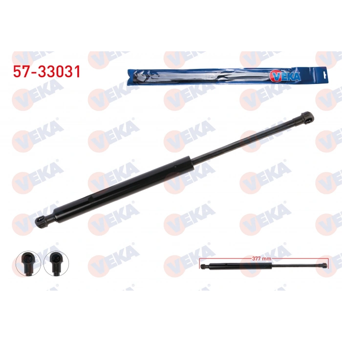 BAGAJ AMORTISORU 377mm/740N PEUGEOT 2008 2012-