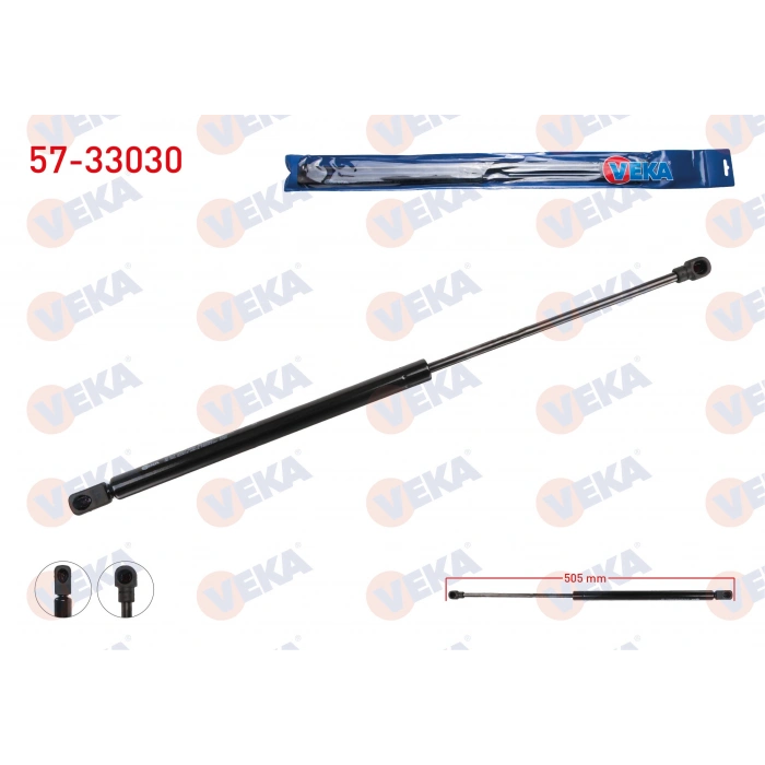 BAGAJ AMORTISORU 505mm/335N PEUGEOT 207 (HB) 2006-2015